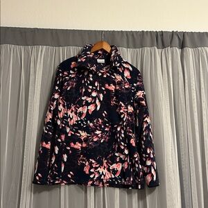Women’s Columbia Floral 1/4 Zip Fleece Pullover - Size XL